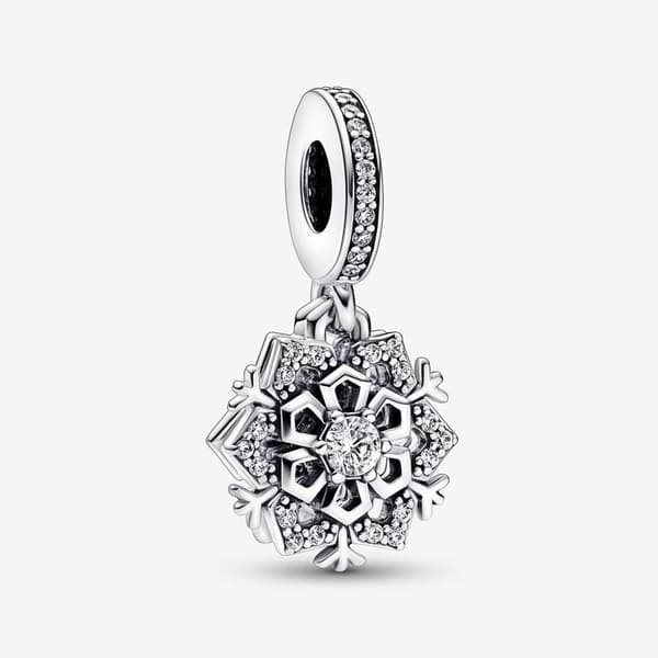 Kimalteleva lumihiutale Double Dingle Charm