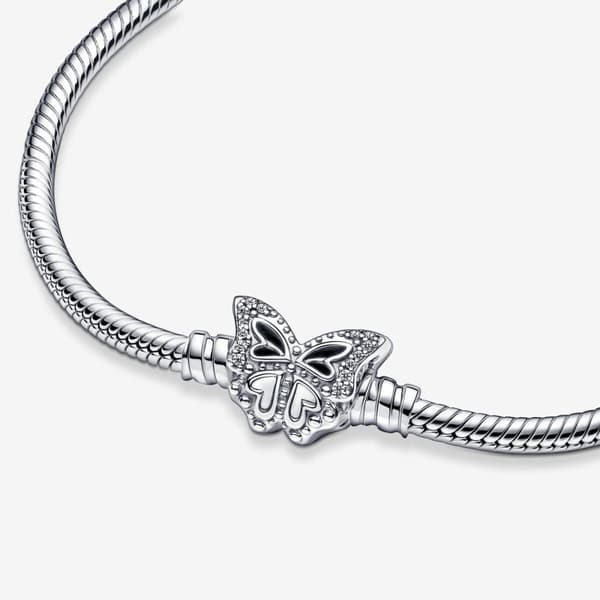 Pandora Moments Sommerfugl Lås Slange Kæde Armbånd 19 cm