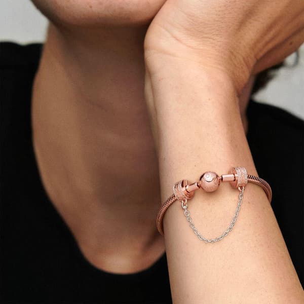 Pandora 782057CZ Logo Sikkerhedskæde