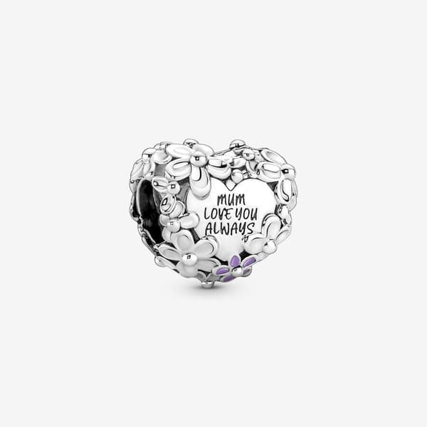 Äiti Daisy Heart Charm