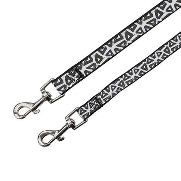 Armband i nylon "svart och vit" Band "svart och vit" 2X120CM