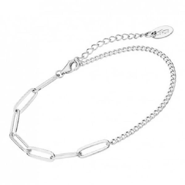 Armband - Lotus Silver - Armband Lotus Silver gourmette-länk - Silver - Justerbar längd 16-19 cm - Kvinna