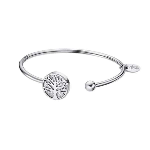 Armbandsring - Lotus Style - Regnbåge - Vit stål - Kvinna - Äkta