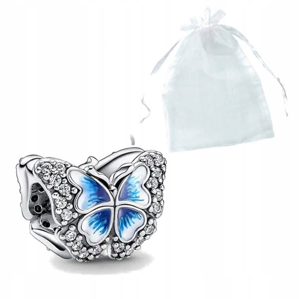 Charms Butterfly Blue Kaunis riipus lahjaksi