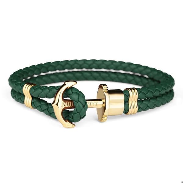 Armband - Paul Hewitt - PHPHLGGXS - Rostfritt stål - Grön med guld - Unisex