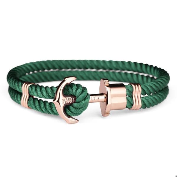 Armband - Paul Hewitt - PHPHNRGS - Rostfritt stål - Grön med roséguld - Unisex