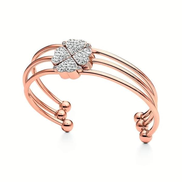 Armband - Folli Follie - 3B0T041RC - Metall - Guldpläterad - Rosa guldkrystall