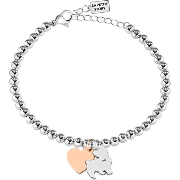 Armband - Den Lilla Historien - LPS05AQI05 - Rostfritt stål - Rosa hjärta - Yorkshireterrier