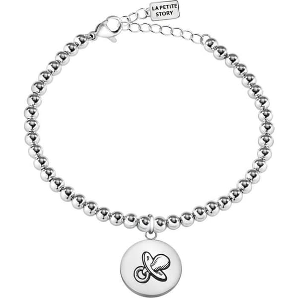 Armband - Den lilla historien - LPS05AQL05 - Rostfritt stål - Längd 16.5 cm - Silverfärgad