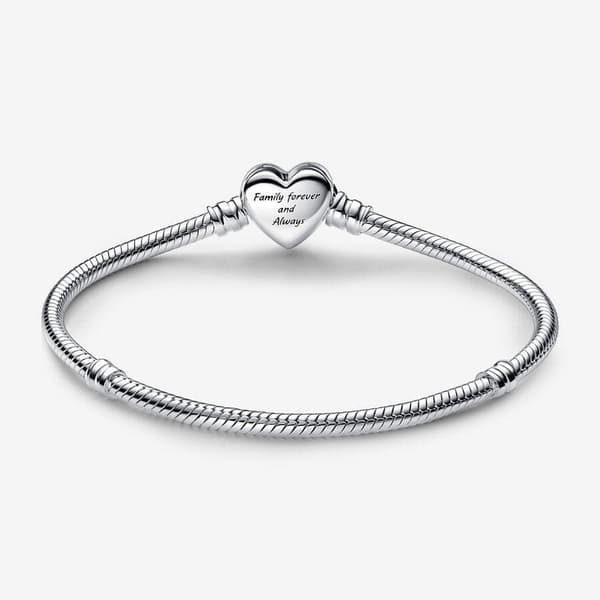 Pandora Moments Sparkling Infinity Sydänsolki Käärmeketjurannekoru 18 cm