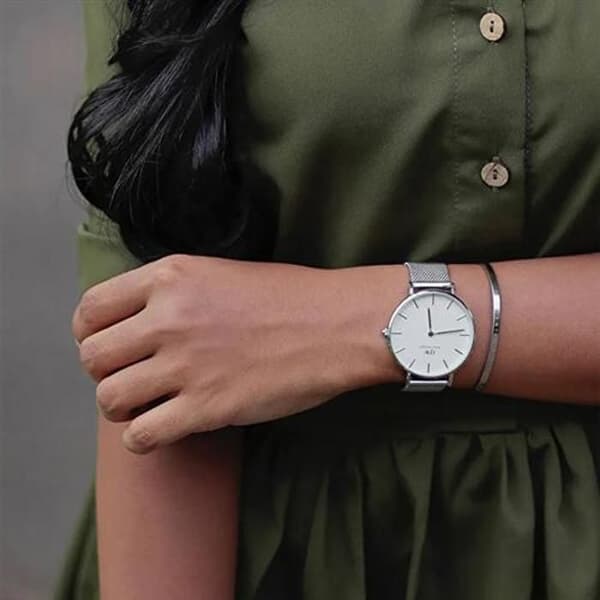 Klassiskt armband i massivt guldplätering DW0040000 - Storlek: S: 15,5 cm