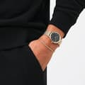 Miniatyrbild 2 av 2: Armband i guldpläterad stålnätmode Perfekt par DW0040068 - Längd: 19,5 cm