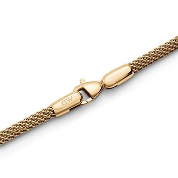 Armband i guldpläterad stålnätmode Perfekt par DW0040068 - Längd: 19,5 cm