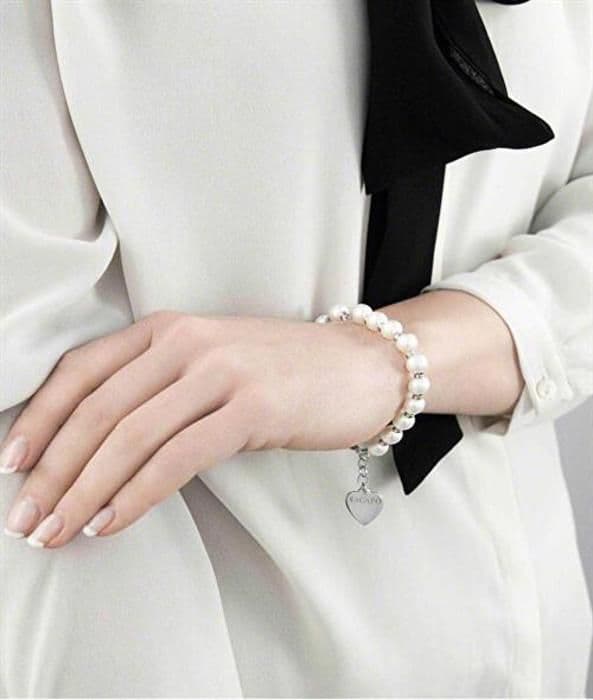Armband med pärlor Happy SHAC4