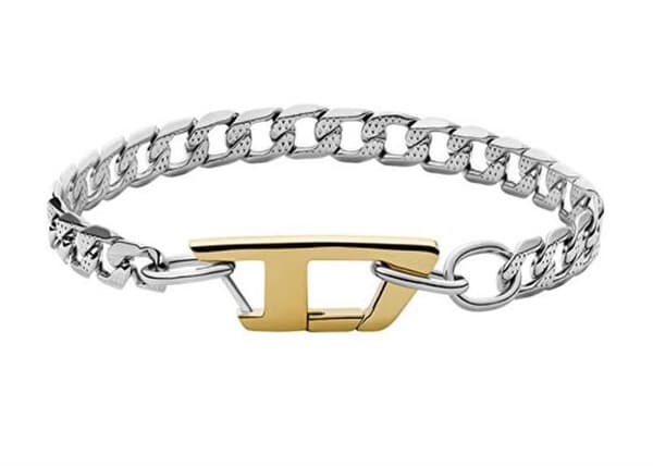 Elegant armband i stål för män DX1338040