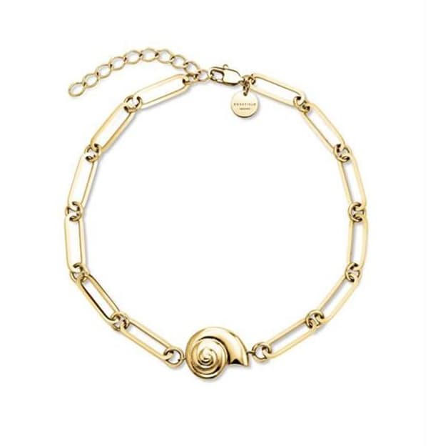 Armbanddesign i förgyllt med snäckor Essentiels JBSSG-J826