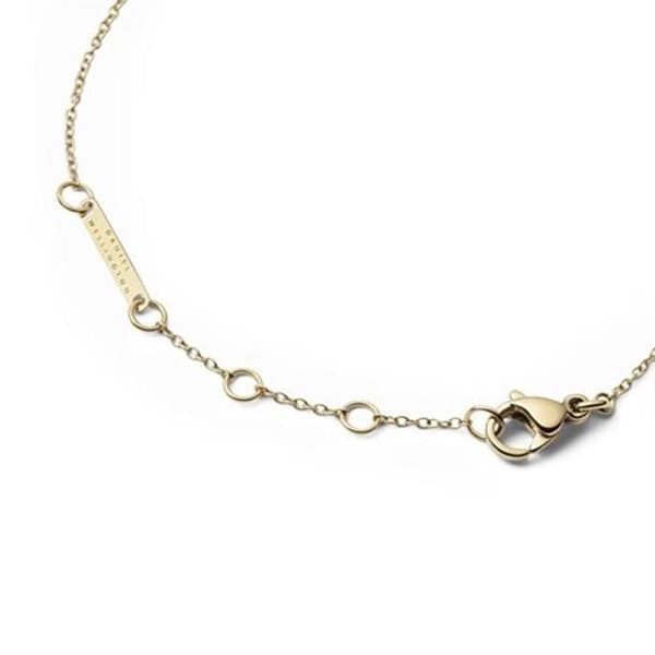 Guldpläterat armband med jade och kristaller DW00401424