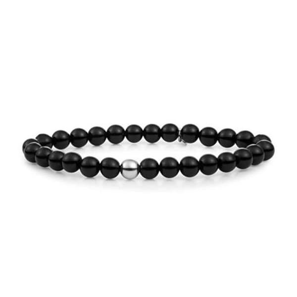 Armband med pärlor och onyx SB-GEM07-ADD-6MM