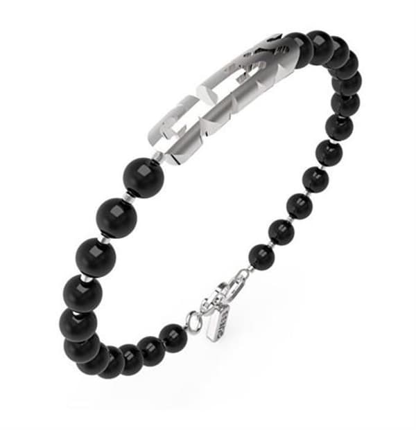 Modern pärlarmband Edgy Styles JUMB04059JWSTBK - Längd: 23 cm