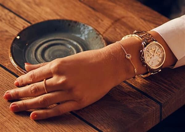 armband för kvinna - MICHAEL KORS - Silver 925/1000 Roséguld - Elegant - Hög Kvalitet