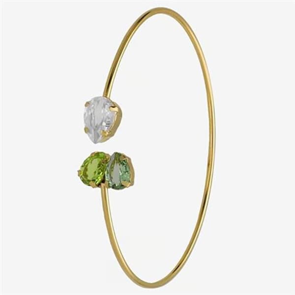 Massivt guldpläterat armband med Glory-kristaller A4898-14DP