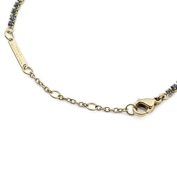 Armband i guldplätering med kristaller, klassisk tennis DW00401107