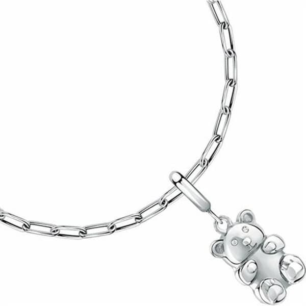 Armband i stål med björnsformade droppar SCZ1318