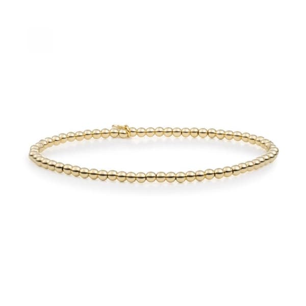Armband boll belagd med guld för kvinnor Saturne SB-G-3MM-ADD