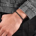 Miniatyrbild 1 av 2: Dubbelt läderarmband för män Close Up II PEAGB0008801