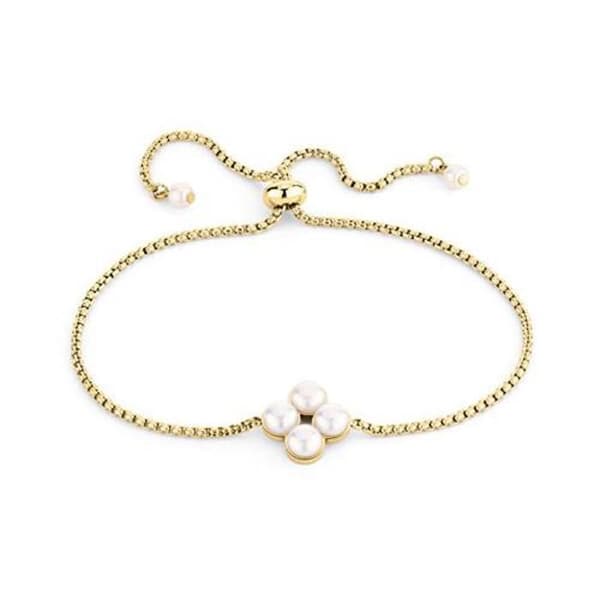 Armband i förgyllt med syntetiska pärlor TJ-0515-B-23