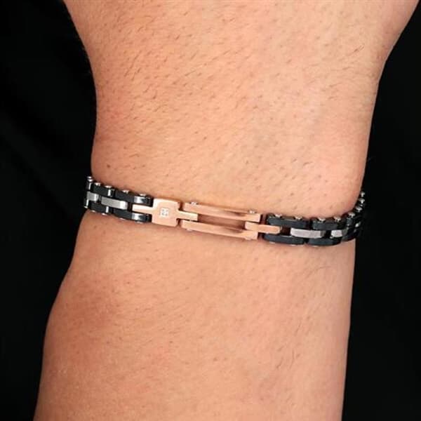 Lyxig herrarmband med diamanter SAUK02