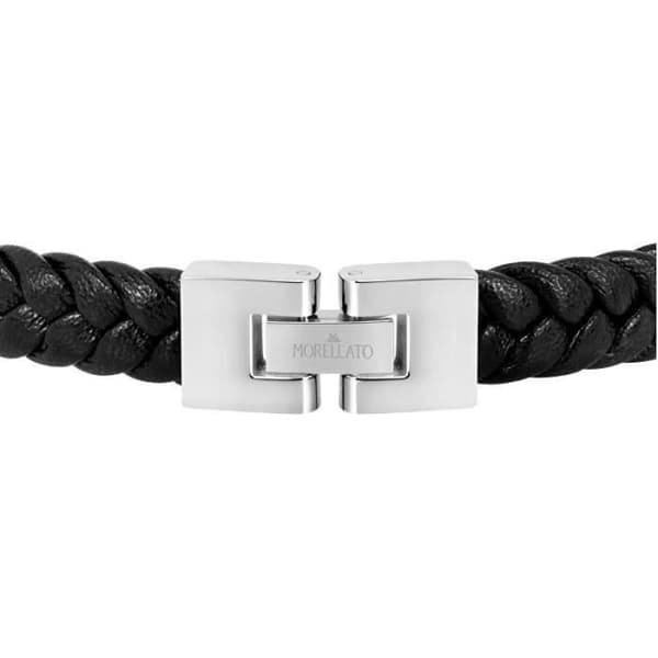 Svart läderarmband för män Moody Sqh20 - Morellato - Armband - Läder - Svart - Man
