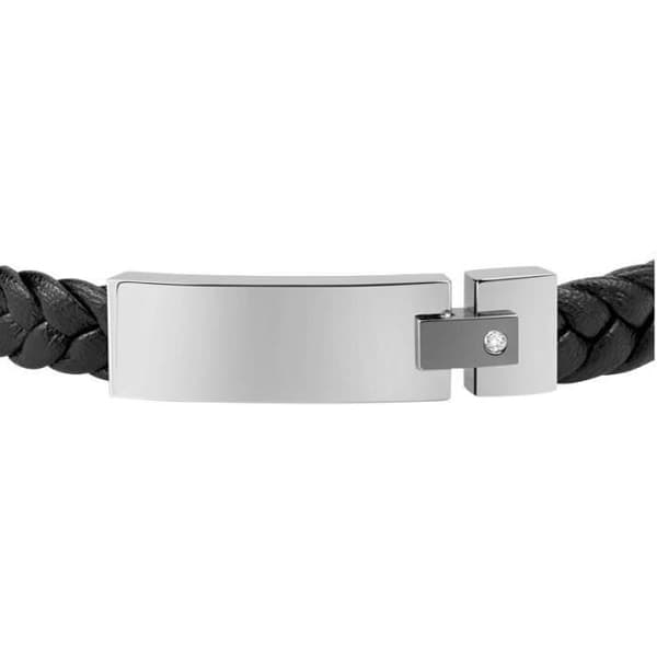 Svart läderarmband för män Moody Sqh20 - Morellato - Armband - Läder - Svart - Man