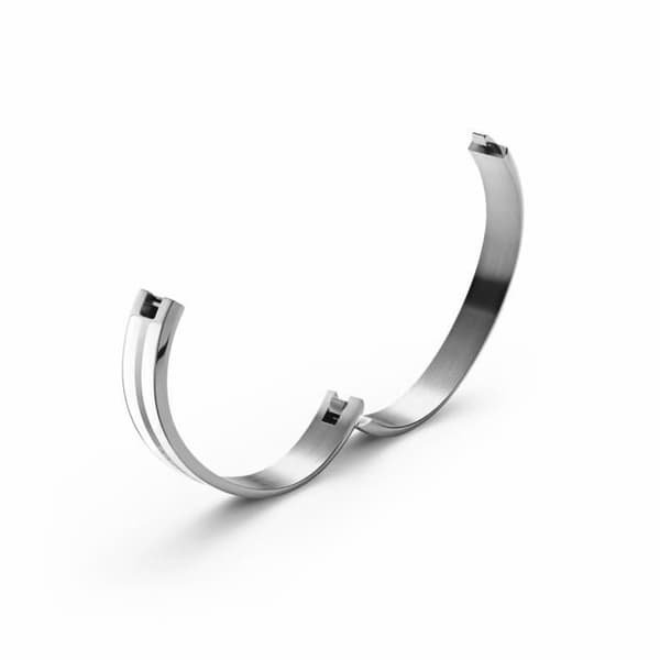 Daniel Wellington Emalie Infinite Armband - silver/vit - M