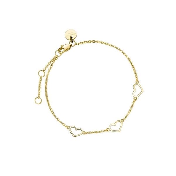 Rosefield Armband "Triple Heart Bracelet Gold" Guld