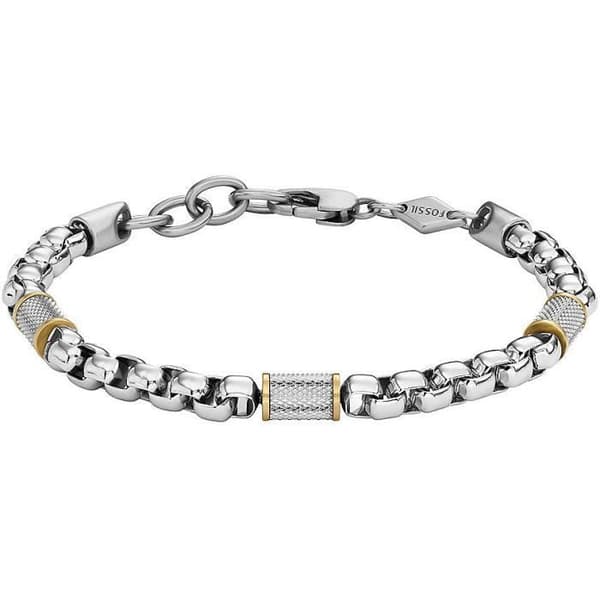 Brosche för män - FOSSIL - JF04138998 - Silverstål - Kristall