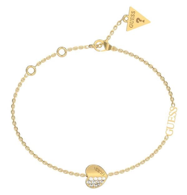 Armband - GUESS - Härligt Guess Armband S - Guld - Metall - 15,5-19 cm
