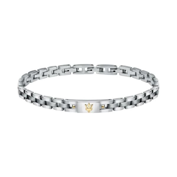 Armband för män - MASERATI - Bicolor stål - Silverfärgad