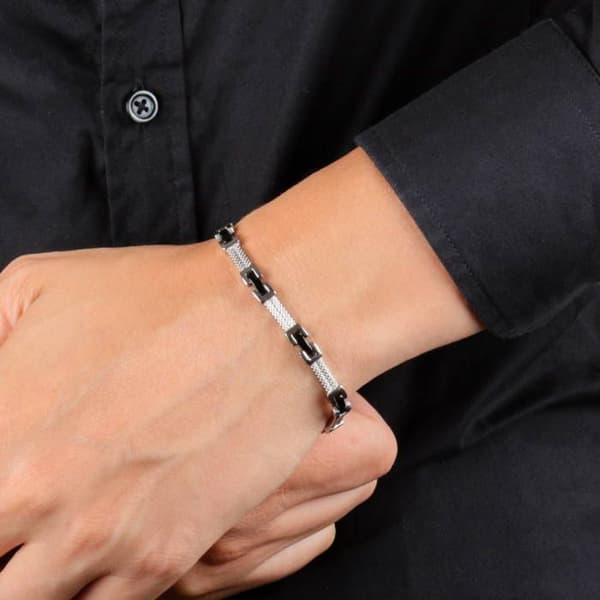 Armband i stål - MORELLATO - SKR36 - Svart - Man - 215mm