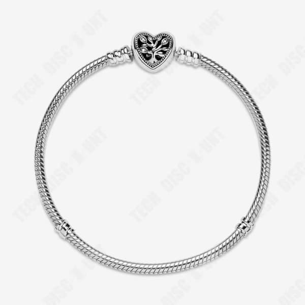 TD® S925 silversmycke armband T-formad knappspänne pumpa bil orm benkedja temperament hjärtformad diam