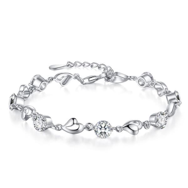 Armband - TD® - Dam - 925 Silver - Zirkonium - Anti-allergisk