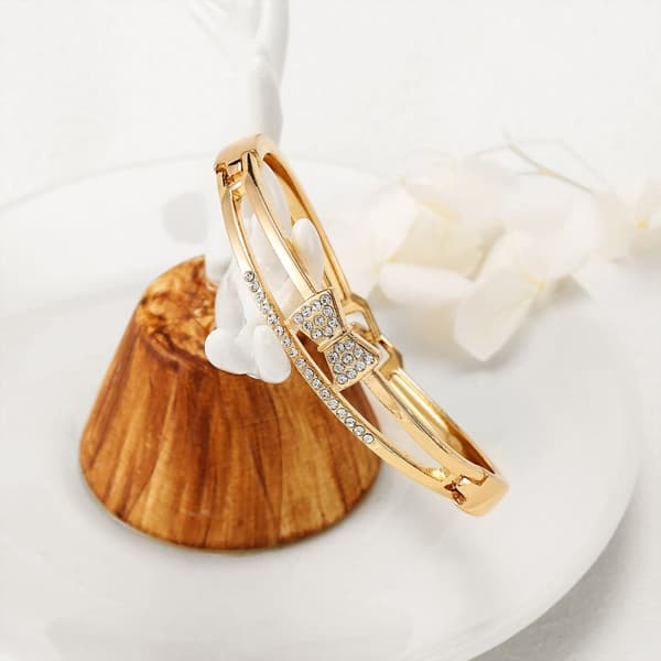 Armband - Dam - Fluga - Rose Guld - Cubic Zirconia - 6,2 cm