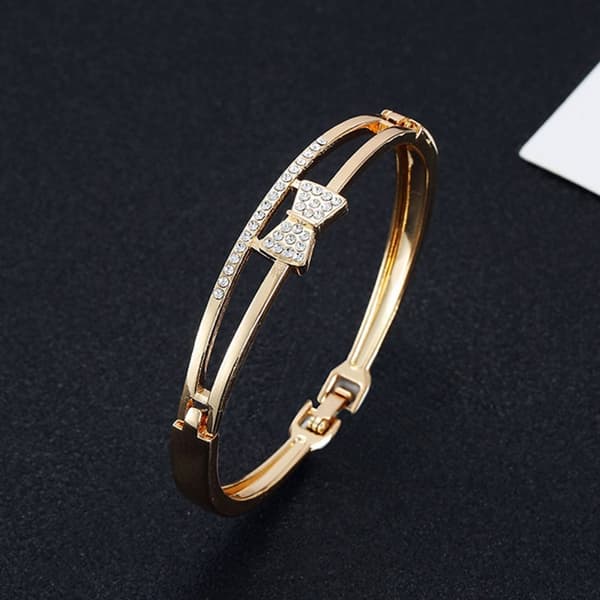 Armband - Dam - Fluga - Rose Guld - Cubic Zirconia - 6,2 cm