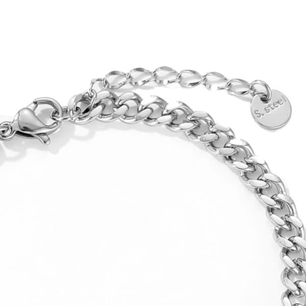 Armband - Ej specificerat - AGS713 - Titanstål - Punkstil - Hjärtform