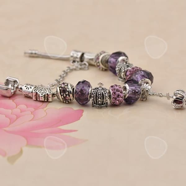 CONFO® Femme Armband Smycken Pärlor Charmarmband Mörkblå Smycken Kvinna Fest- och födelsedagspresenter