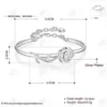 Miniatyrbild 3 av 4: HTBE® 925 silver armband mode romantisk ros ins utsökta smycken enkel atmosfär jul födelsedag bröllop Alla hjärtans dag present