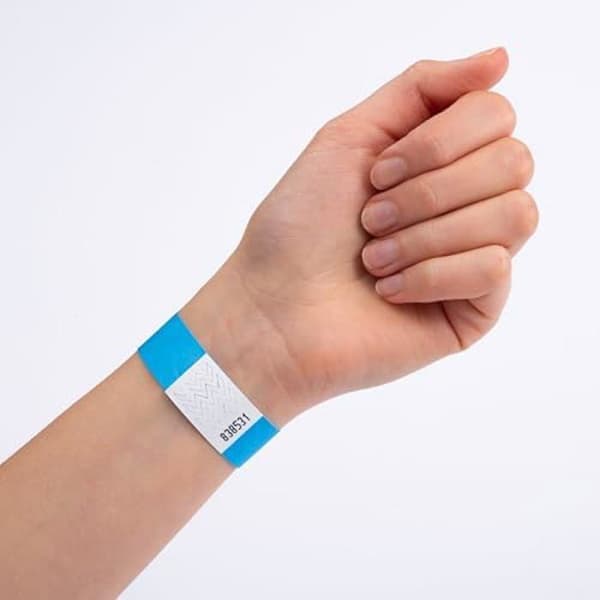Tyvek-armband - AVERY ZWECKFORM - Fluorescerande blå - Rivtåliga - Vattentåliga - Pack om 500