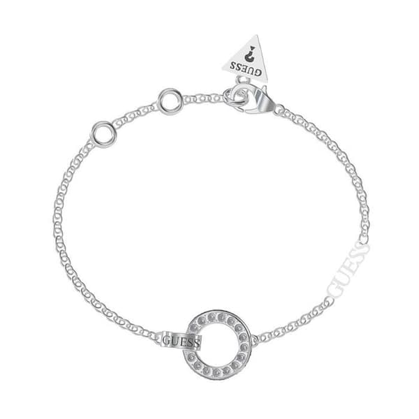 Armband - Guess - Circle Lights - Rhodiumpläterat stål - Silver - Zirkoniumoxid