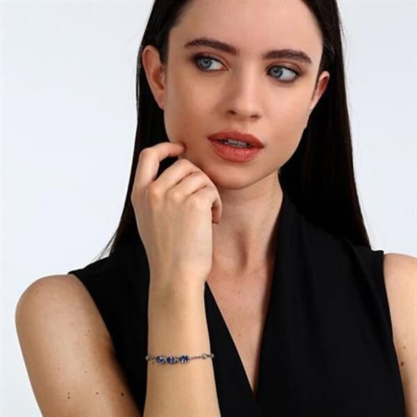 Elegant armband med blå cubic zirconia Colori SAVY19