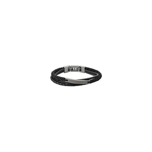 Armband herr - FOSSIL - FOSSIL Vintage casual flerradigt armband - Materialfärg: Svart